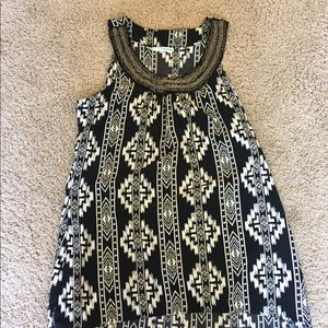 Black and white Dressy Tank